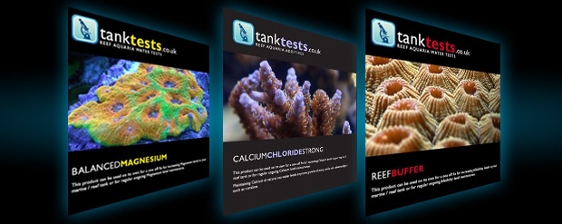 #htmlcaption We supply Tank Tests Reef Additives
